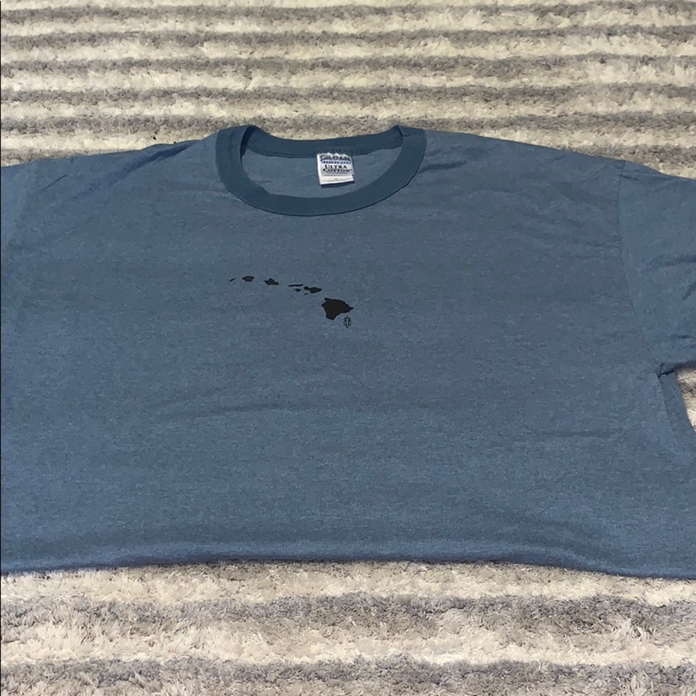 808 shirts Hawaii blue ringer tee size XL